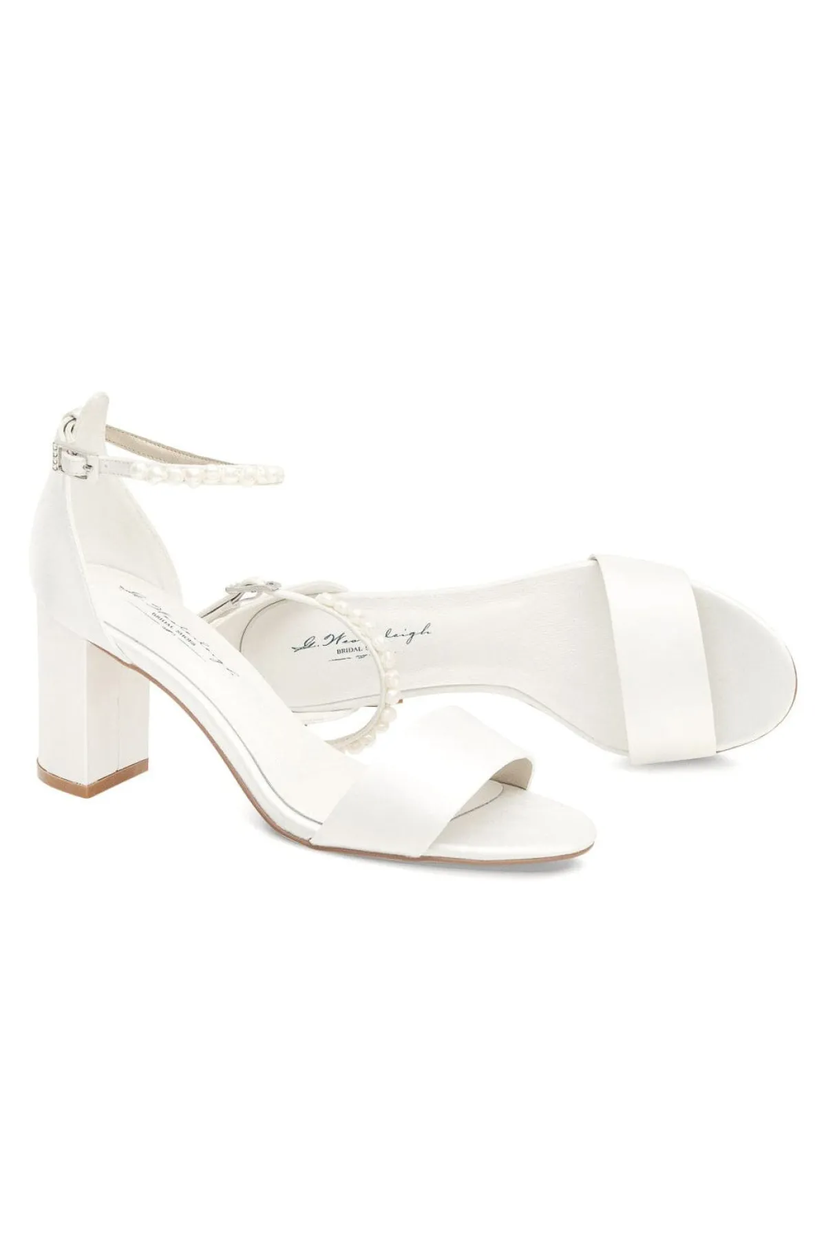 Brautschuh mit Blockabsatz – Belle Ivory Satin | G.Westerleigh>G. Westerleigh New