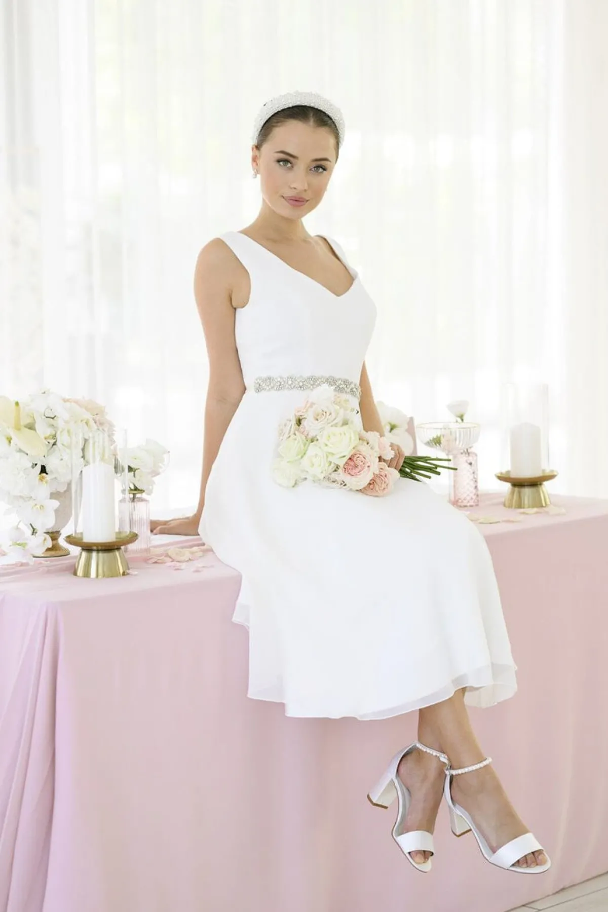 Brautschuh mit Blockabsatz – Belle Ivory Satin | G.Westerleigh>G. Westerleigh New