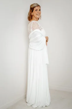 Chiffon-Braut Rock in Bodenlänge – Isla><noscript><img width=