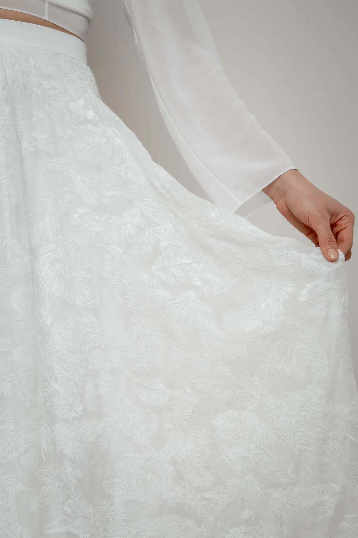 Chiffon-Braut Rock mit Muster – Gillianne>noni Discount