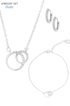 Dreiteiliges Braut Schmuck-Set><noscript><img width=