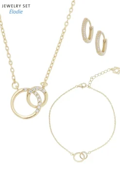 Dreiteiliges Braut Schmuck-Set><noscript><img width=