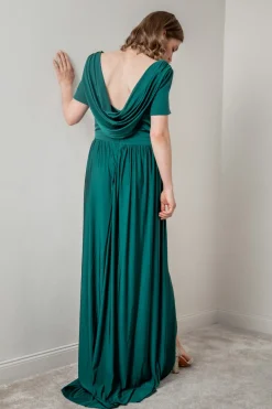 Dunkelgrünes Brautjungfernkleid |>Eliza & Ethan