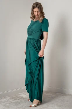 Dunkelgrünes Brautjungfernkleid |><noscript><img width=