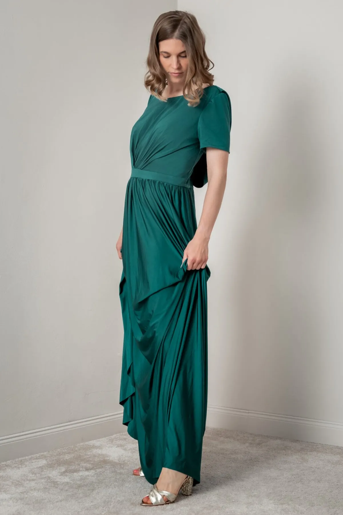 Dunkelgrünes Brautjungfernkleid |>Eliza & Ethan