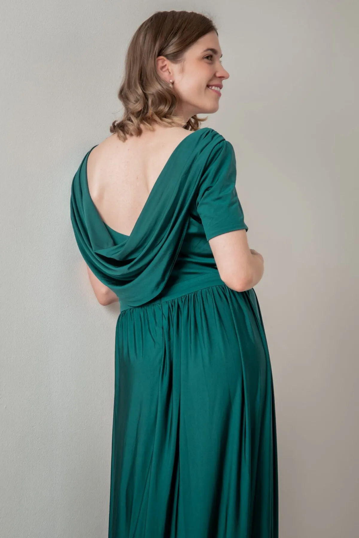 Dunkelgrünes Brautjungfernkleid |>Eliza & Ethan