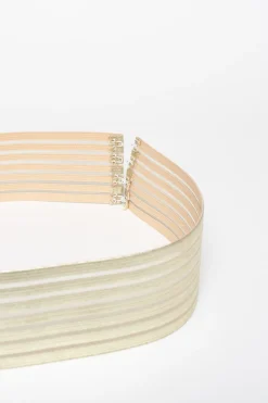 Elastischer Brautgürtel in Gold – Mailenn><noscript><img width=