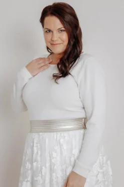 Elastischer Brautgürtel in Gold oder Silber – Mailenn Curvy>noni Outlet