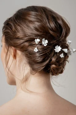 3-er Set Haarpins mit künstlichen Blüten>Poirier Sale