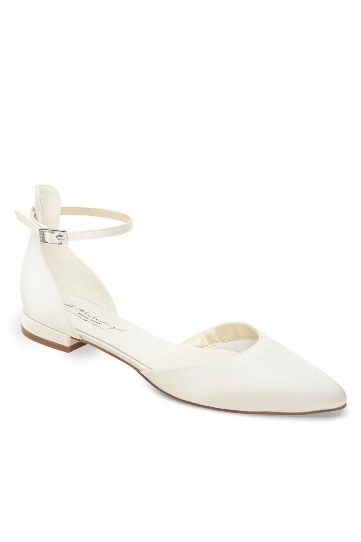 Flache Brautschuhe aus Satin – Ava Ivory Satin | G.Westerleigh>G. Westerleigh