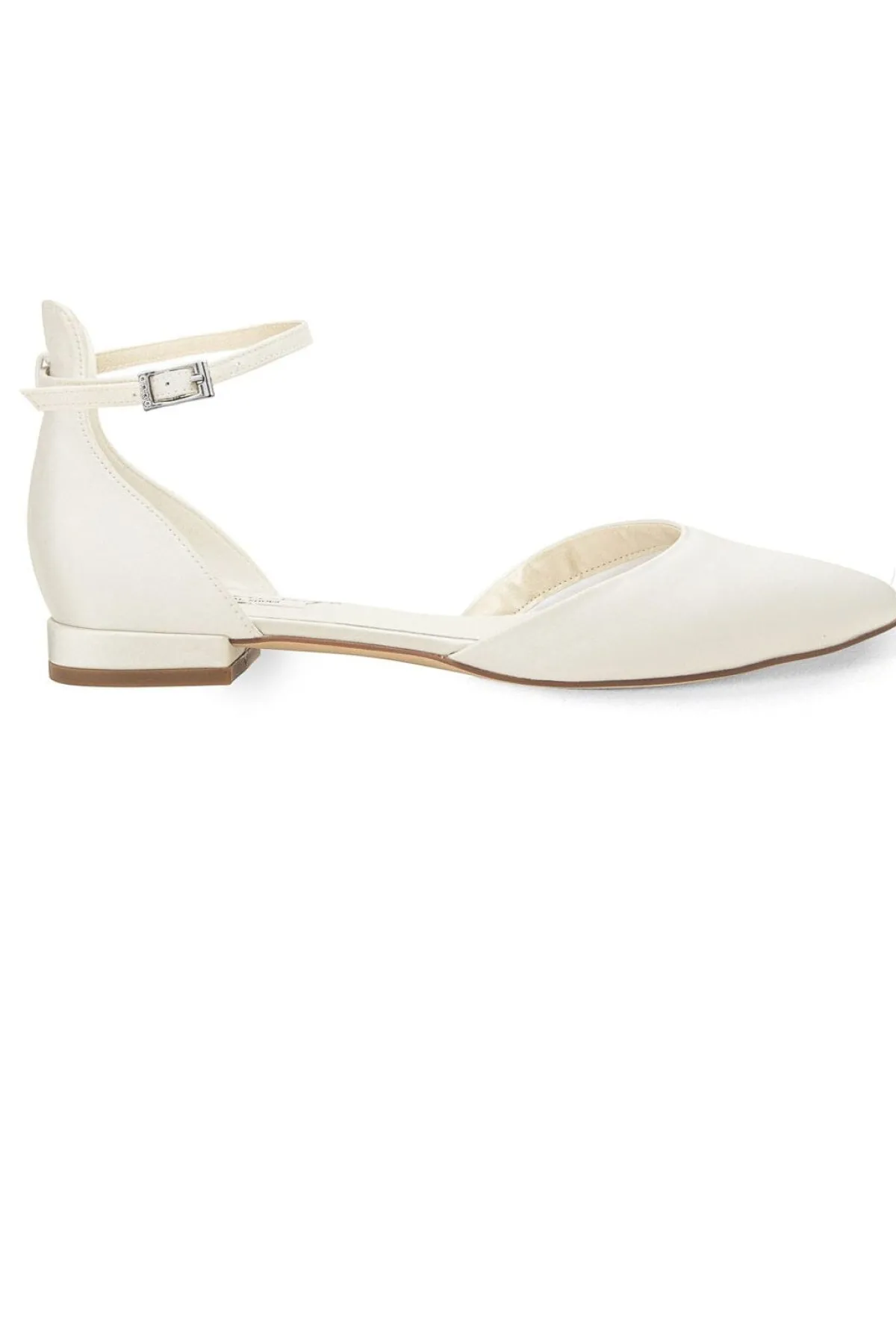 Flache Brautschuhe aus Satin – Ava Ivory Satin | G.Westerleigh>G. Westerleigh