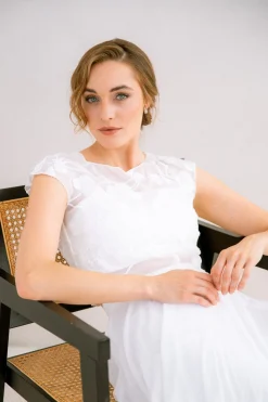 Gemustertes Braut Top aus Chiffon – Eniz>noni Outlet