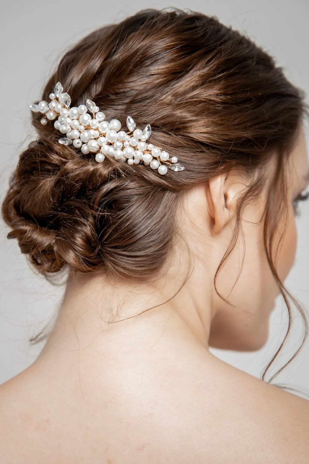 Großer Braut Haarkamm mit Perlenverzierung>Fräulein Maya Best