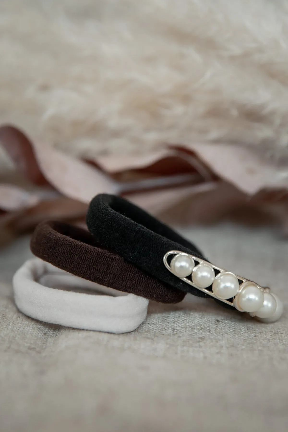 Haargummi-Schmuck mit Kunstperlen>Poirier New