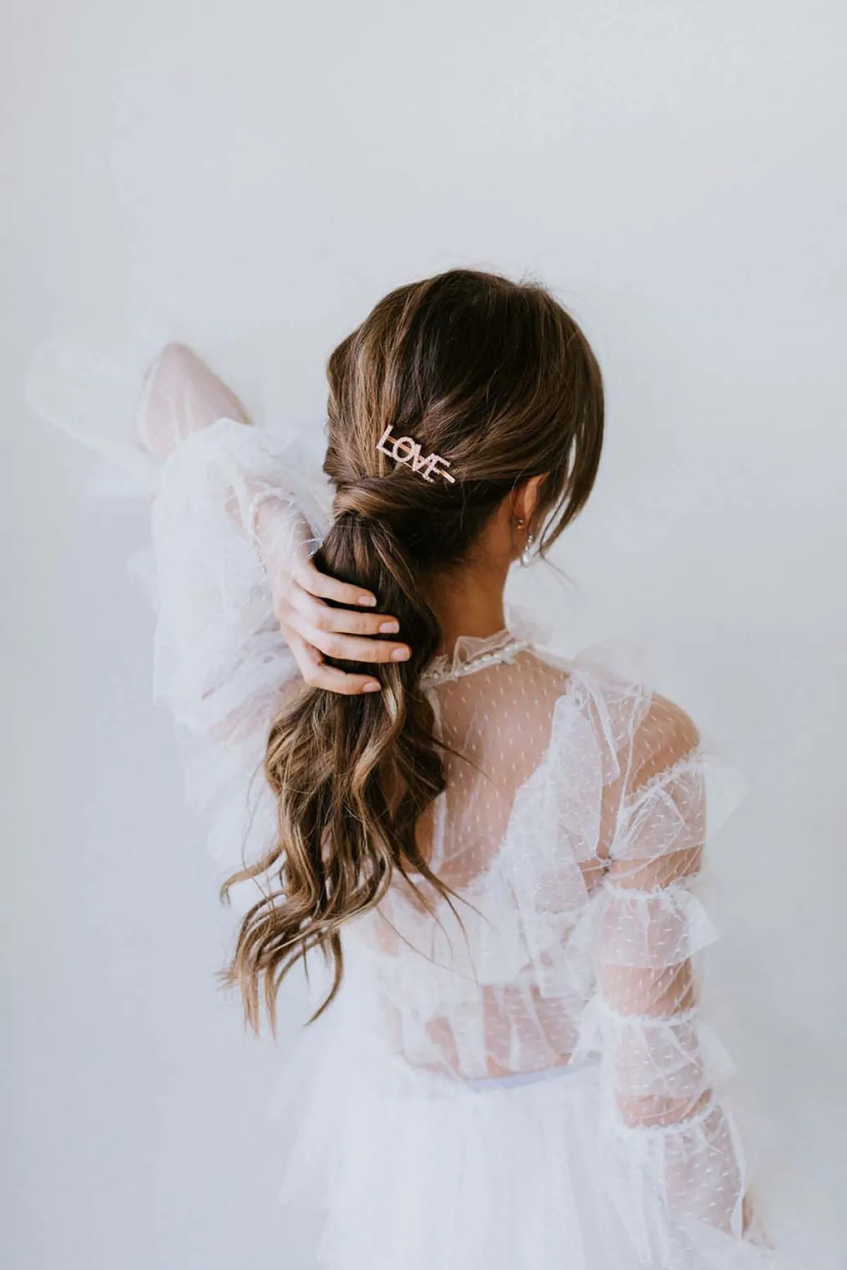 Haarspange mit Perlen-Pavé-Fassung "Love">Untamed Petals Outlet