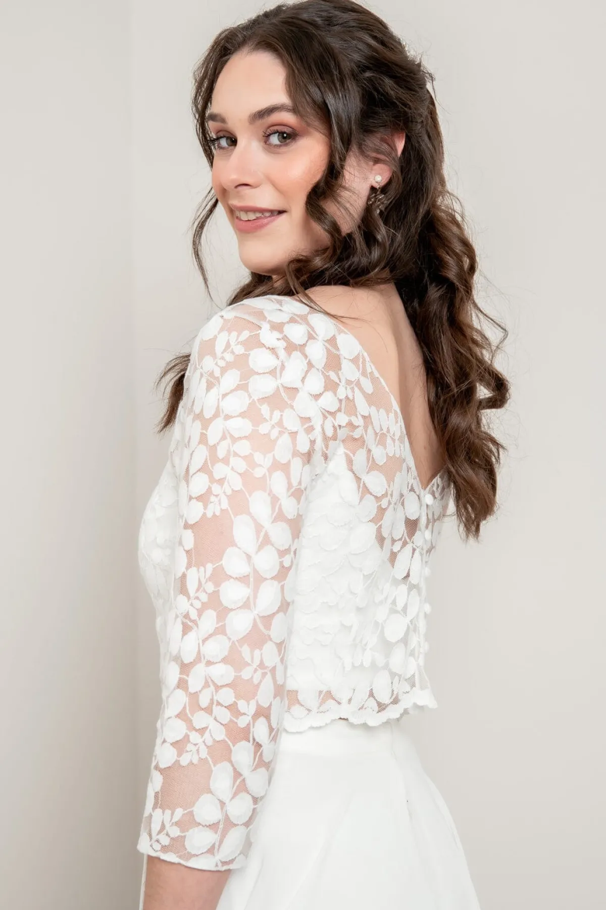 Halbtransparentes Braut Top – Heda>noni Outlet