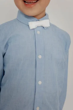 Hübsche Fliege für Kinder aus Norine-Spitze in Ivory –><noscript><img width=