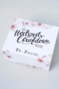 Hochzeits-Countdown-Kalender™ mit Silber-Armband und Strumpfband><noscript><img width=