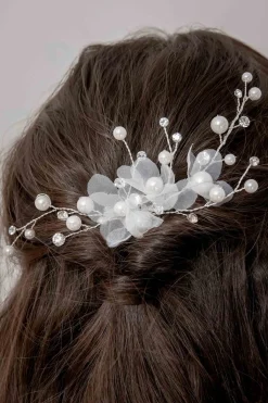 Kleiner Braut Haarkamm mit Verzierung><noscript><img width=