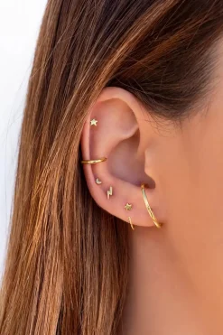Kleiner Ear Cuff, Ohrmanschette mit glatter Oberfläche><noscript><img width=