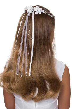 Kommunion Haarkranz mit Blüten>Weise Discount