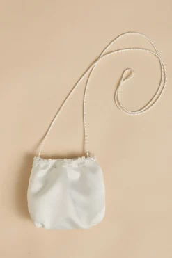 Kommuniontasche aus Satin mit Blümchenborte>Weise New