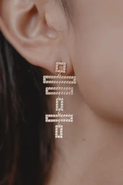 Kristallbesetzte Braut Ohrringe – Modernist>Juvelan Sale