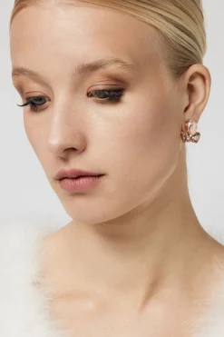Kristall-Ohrringe in Blush>Poirier Sale