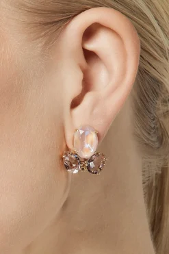 Kristall-Ohrringe in Blush>Poirier Sale