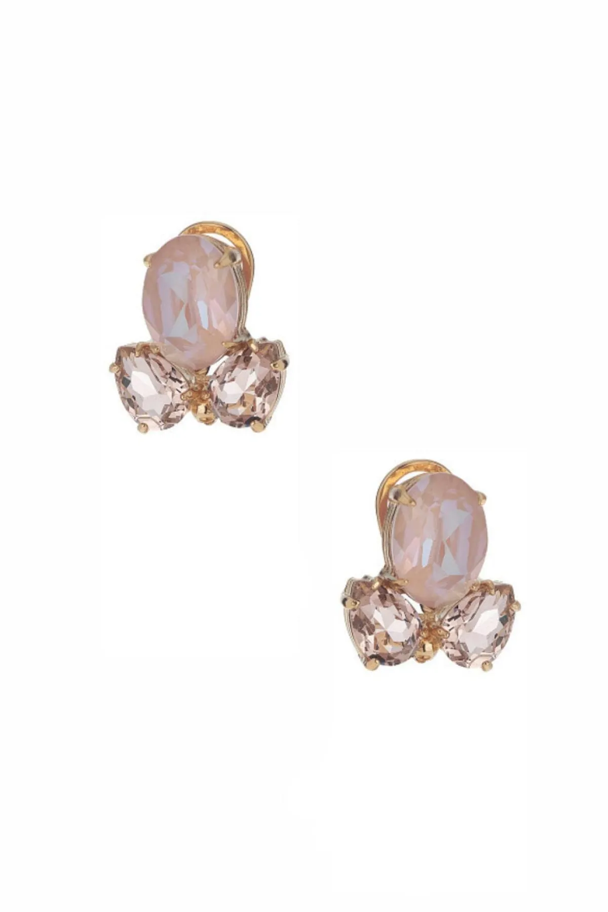 Kristall-Ohrringe in Blush>Poirier Sale