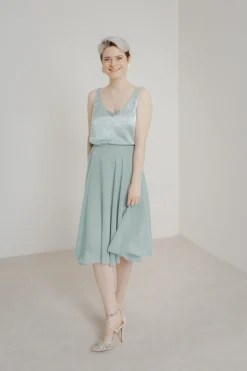 Kurzer Chiffonrock – Tulpa Mint><noscript><img width=