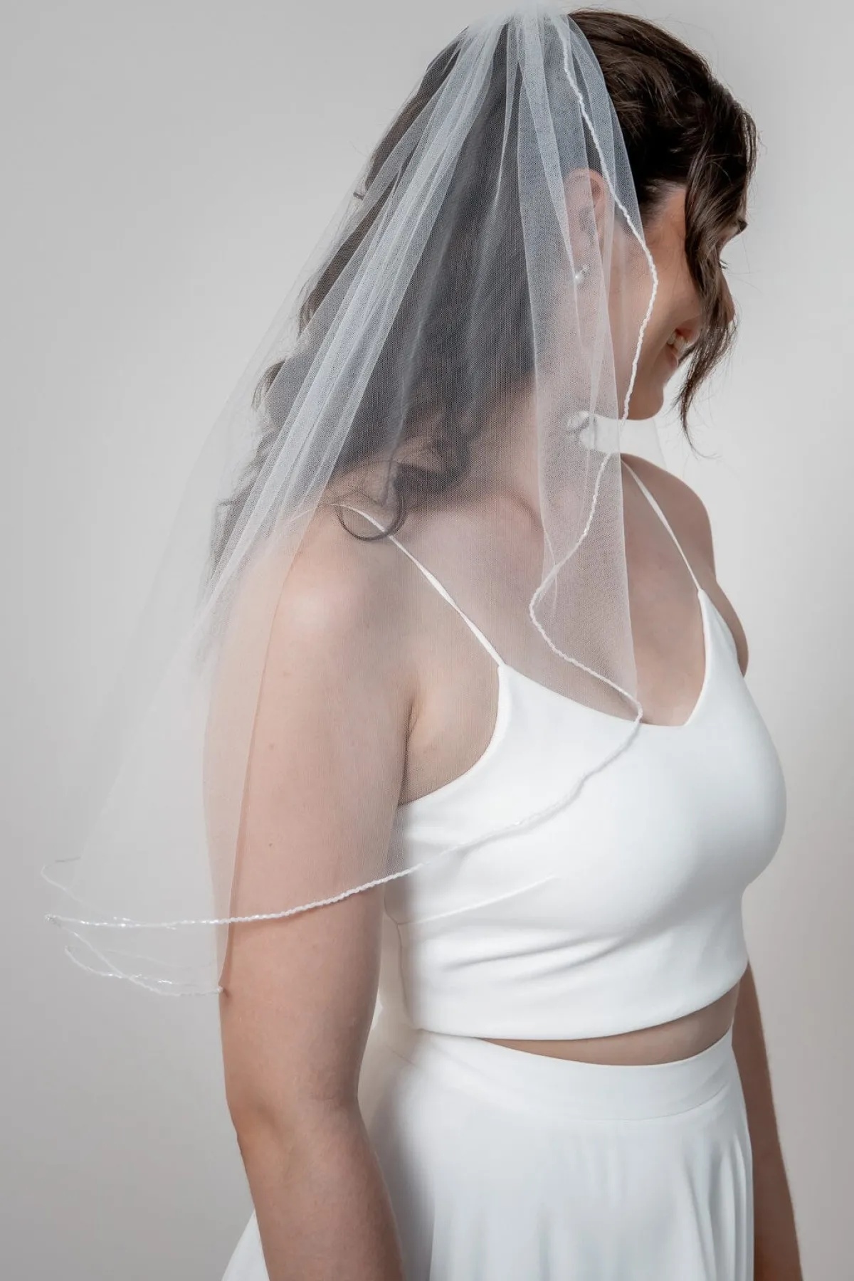 Kurzer Tüllschleier in Ivory>Weise Outlet