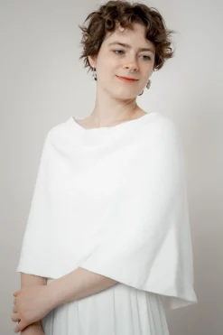 Kurzes Braut Cape aus Wolle>Marini Silvano Sale