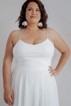 Kurzes Plus Size Braut Top – Corie crop Curvy><noscript><img width=