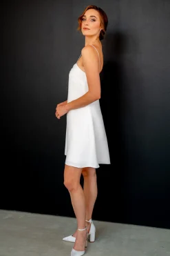 Kurzes Slip Dress in Ivory – Mirel noni One>Rembo Styling Hot