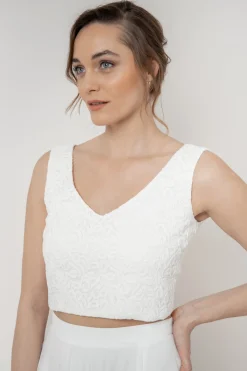 Kurzes Spitzen-Braut Top – Timea>noni New