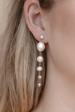 Lange Perlenohrhänger – Coastline><noscript><img width=