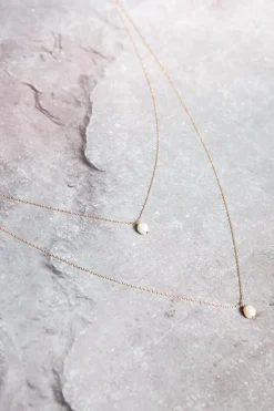 Lange, zweireihige Rückenkette mit Perlen, Brautschmuck><noscript><img width=