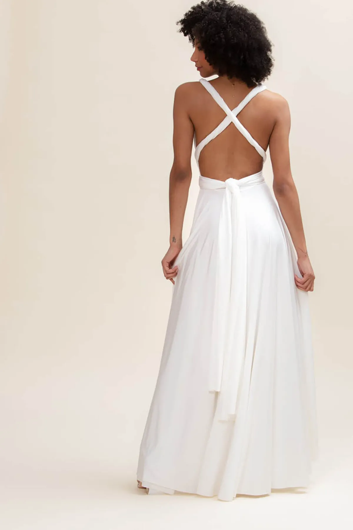 Langes Ballkleid zum Binden – Ballgown Ivory>twobirds Discount