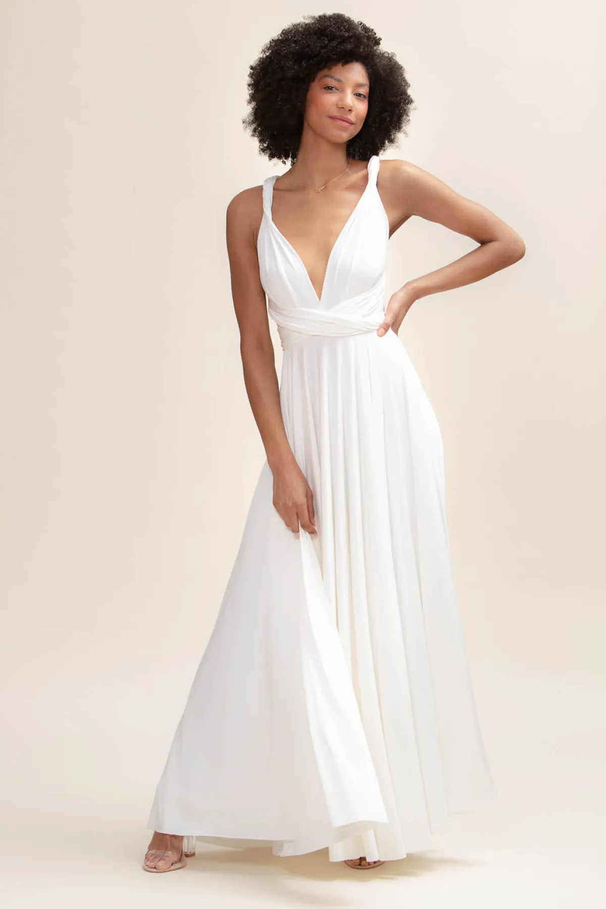 Langes Ballkleid zum Binden – Ballgown Ivory>twobirds Discount
