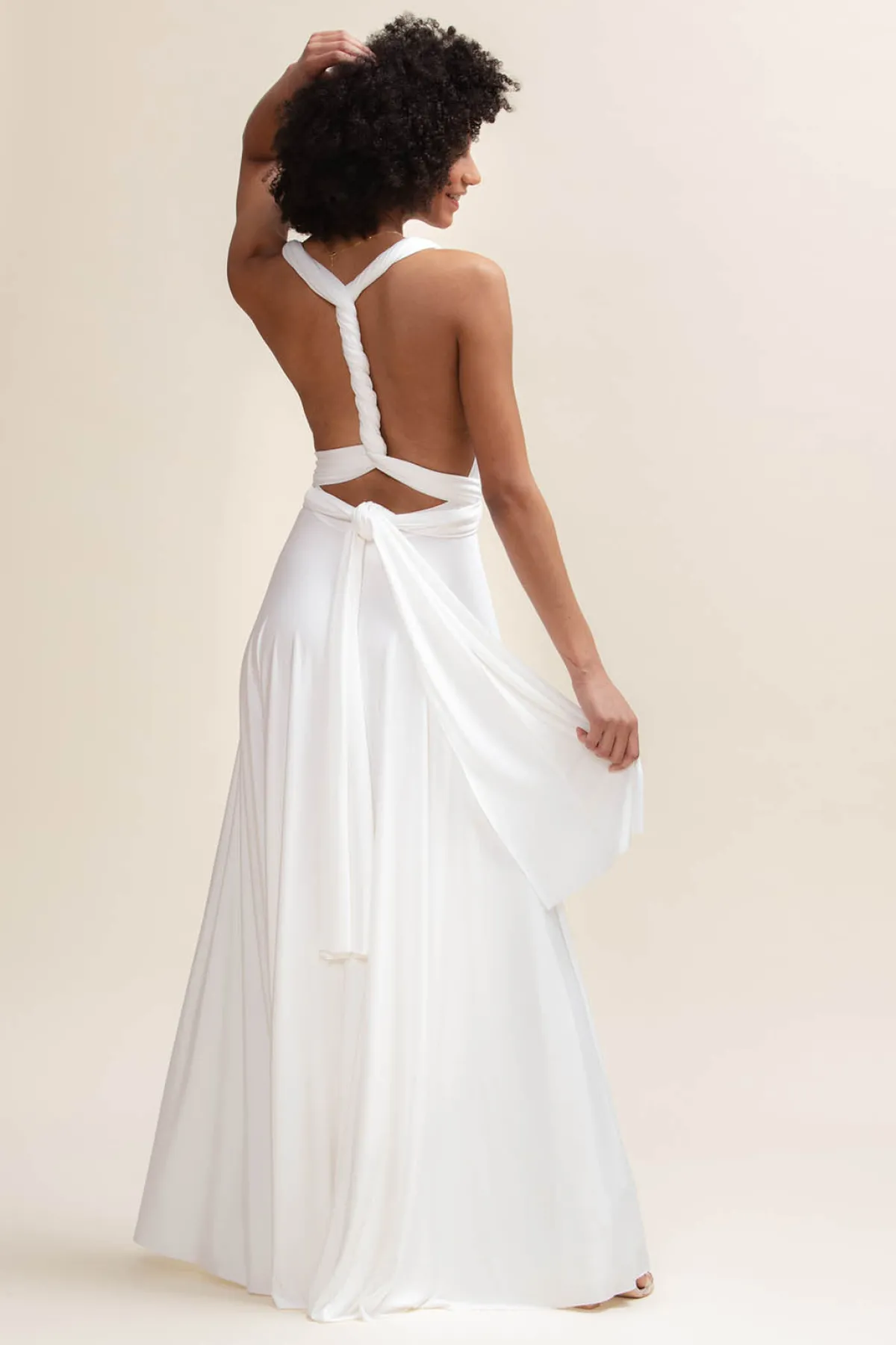 Langes Ballkleid zum Binden – Ballgown Ivory>twobirds Discount