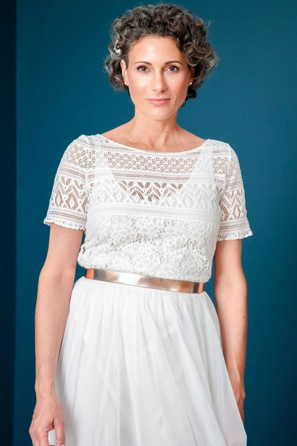 Leder-Brautgürtel in Roségold>forever & eva