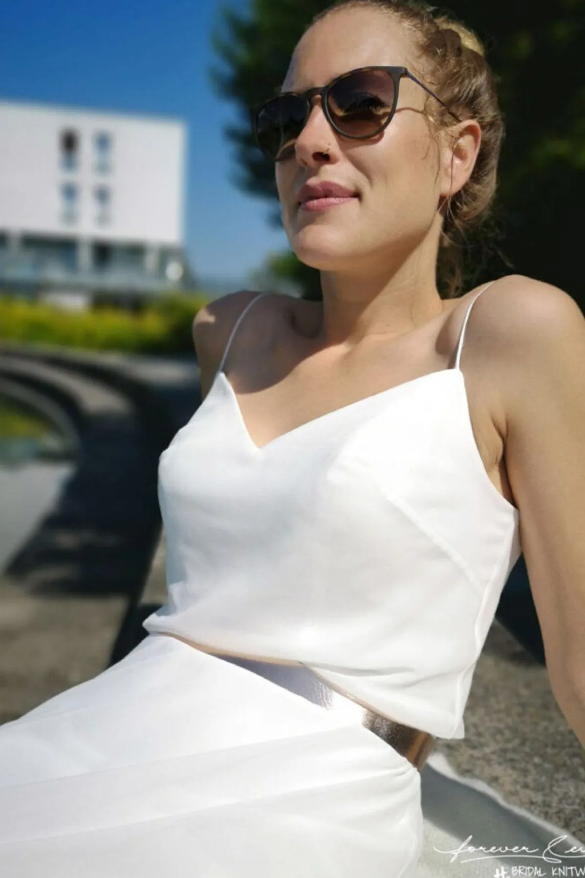 Leder-Brautgürtel in Roségold>forever & eva