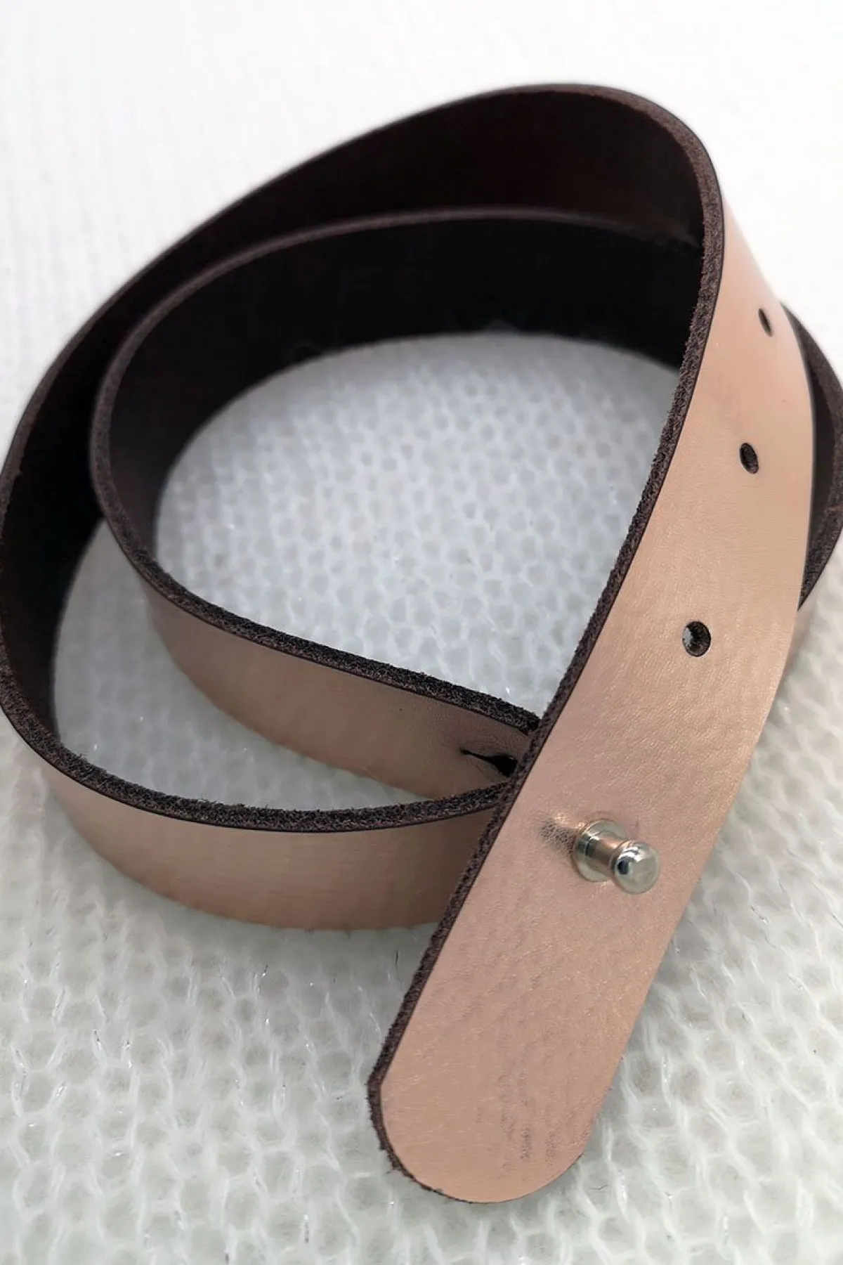 Leder-Brautgürtel in Roségold>forever & eva