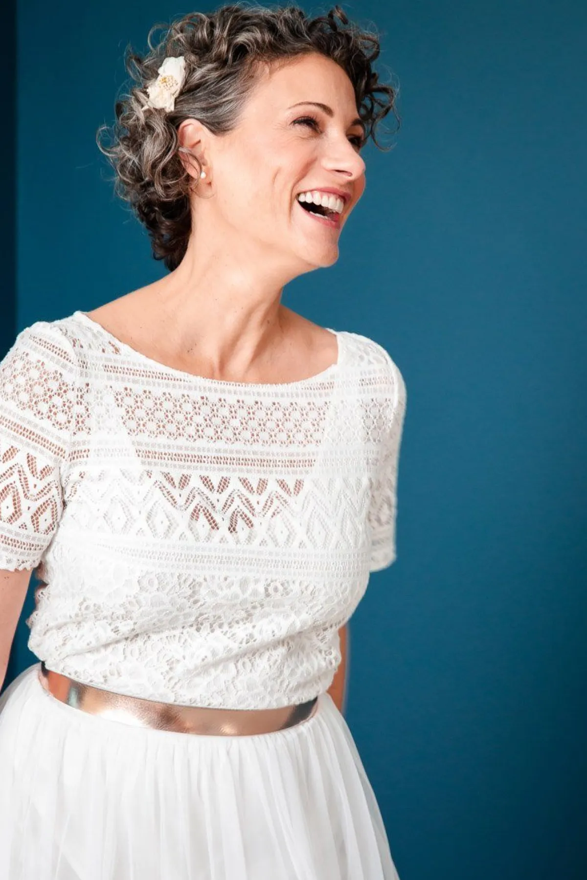 Leder-Brautgürtel in Roségold>forever & eva