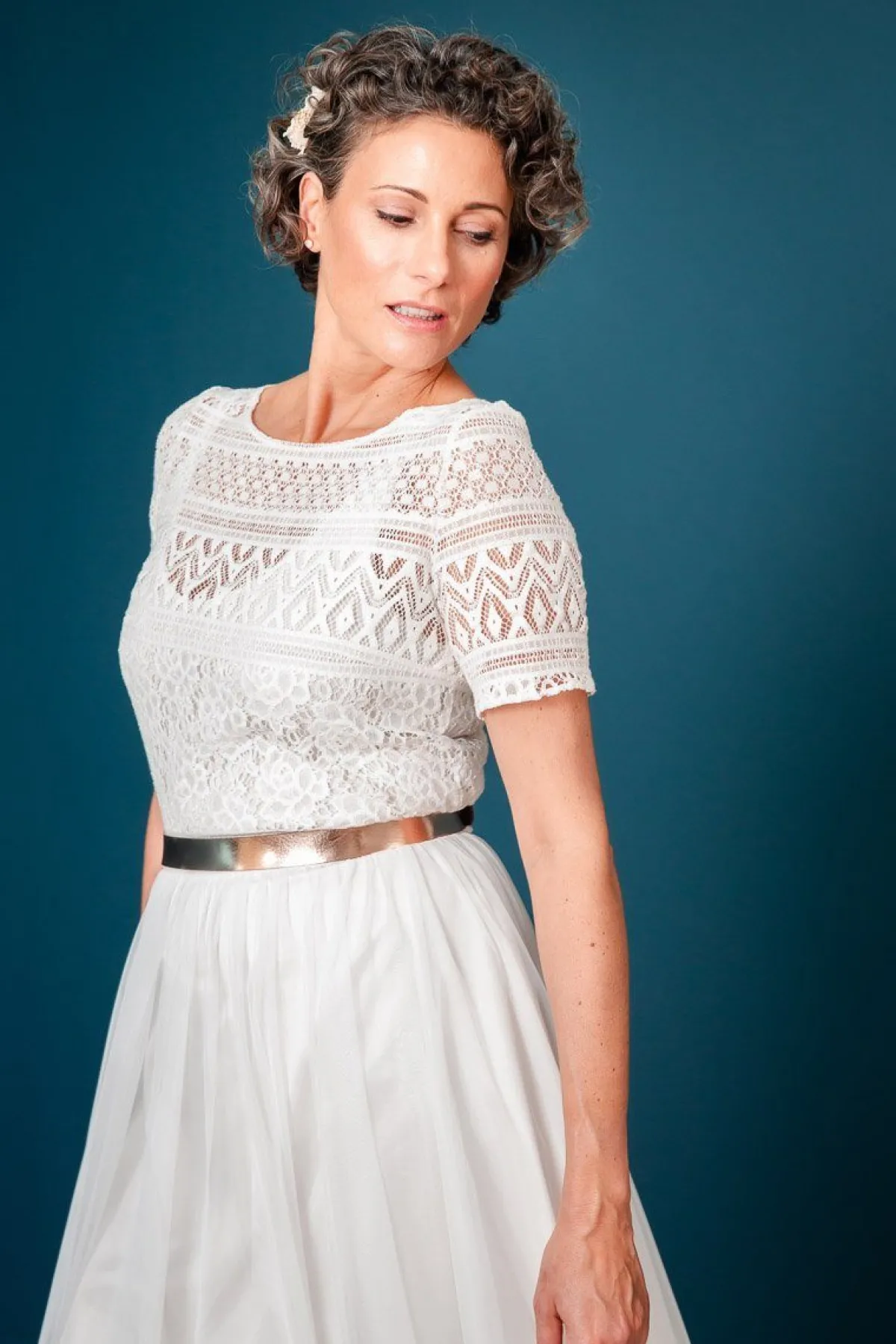 Leder-Brautgürtel in Roségold>forever & eva