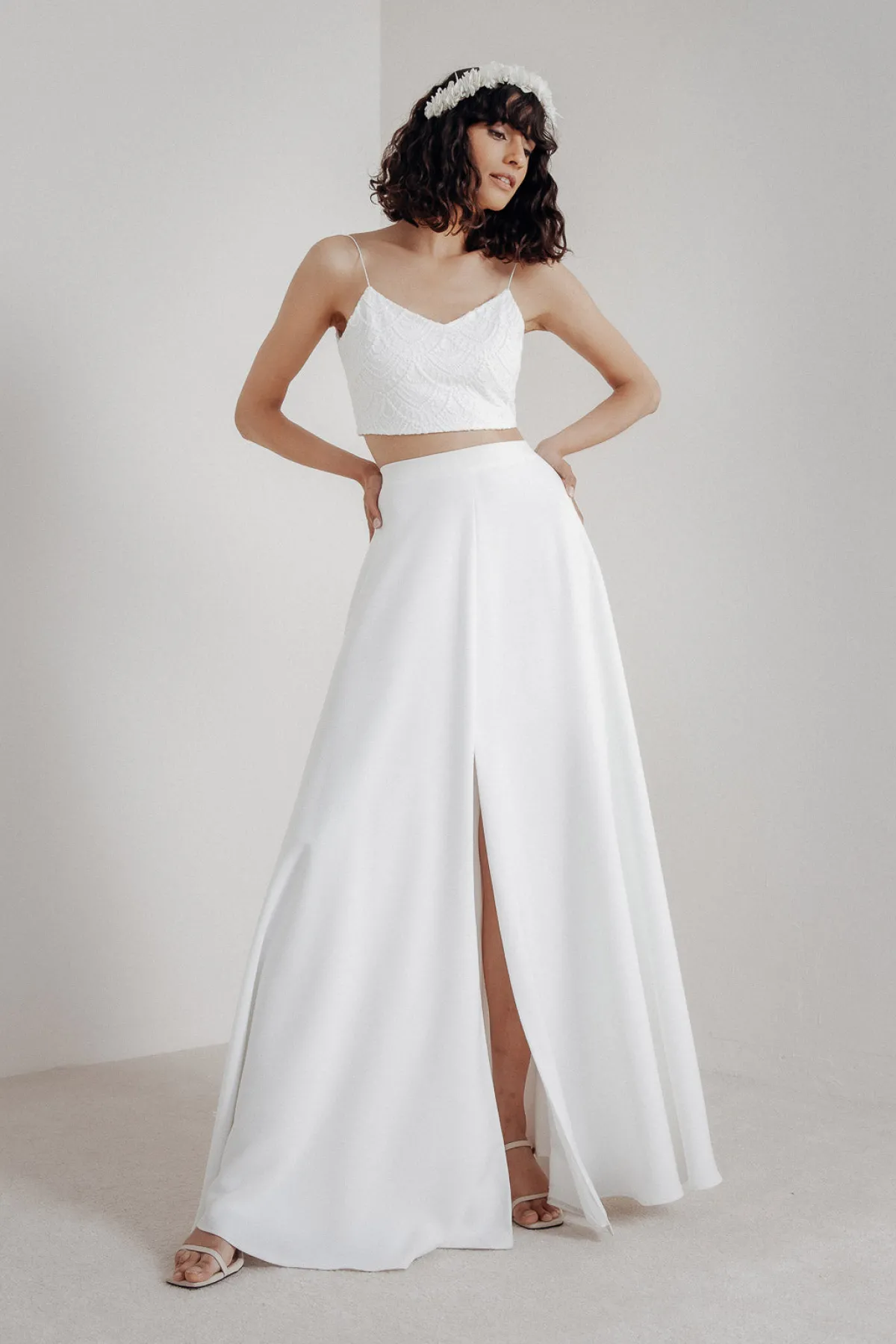 Maxi-Braut Rock mit Schlitz – Lunamae>noni Sale