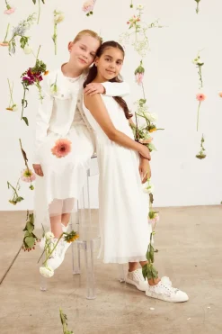 Mädchen-Jeansjacke in Ivory><noscript><img width=