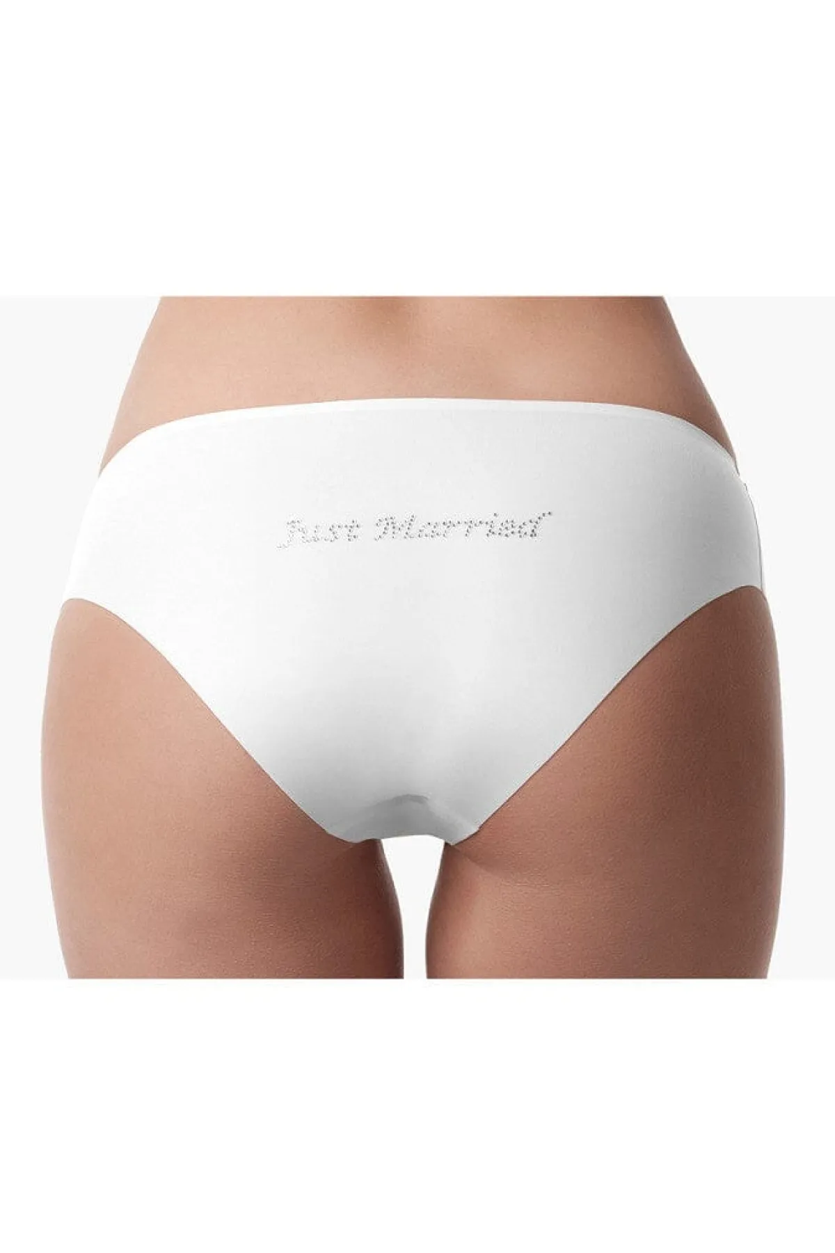 Nahtloser Mikrofaser-Slip "Just Married">Poirier