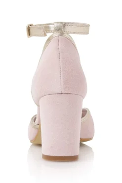 Pastellfarbene Brautschuhe – Nowi Powder Pink Suede><noscript><img width=
